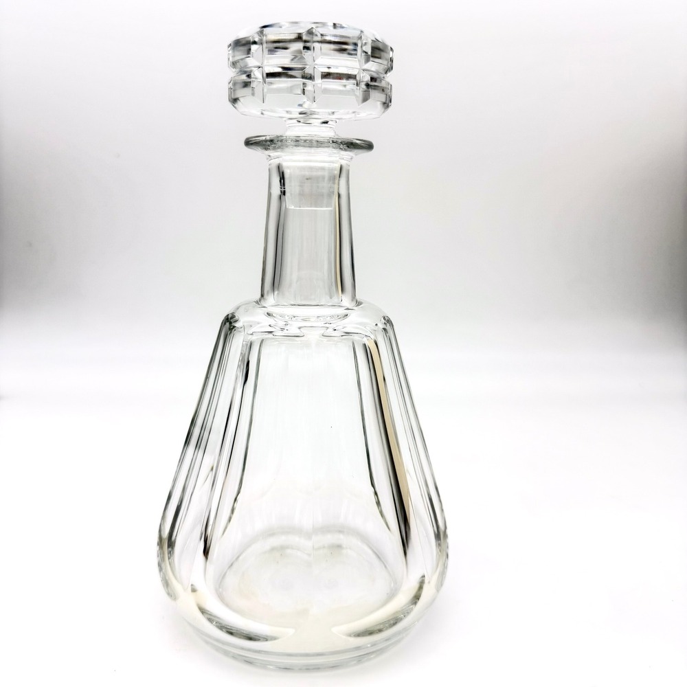 Vintage Baccarat Talleyrand Clear Crystal Liquor Decanter with‎ Stopper 9.25"